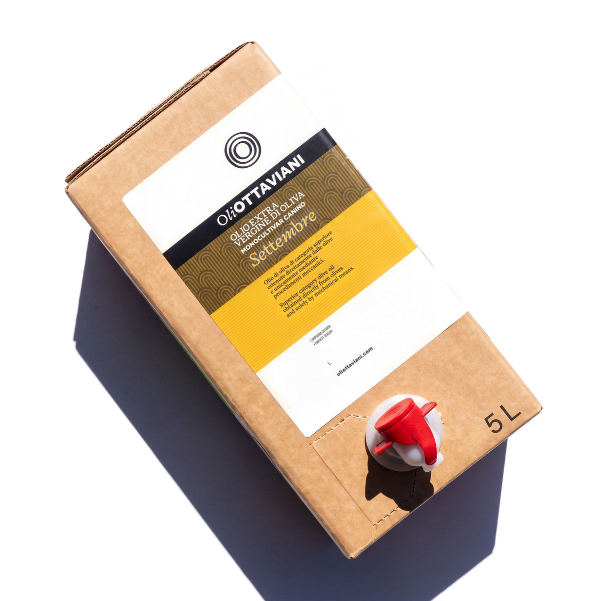 Bag-in-box da 5 litri di Settembre, olio extravergine di oliva Oli Ottaviani